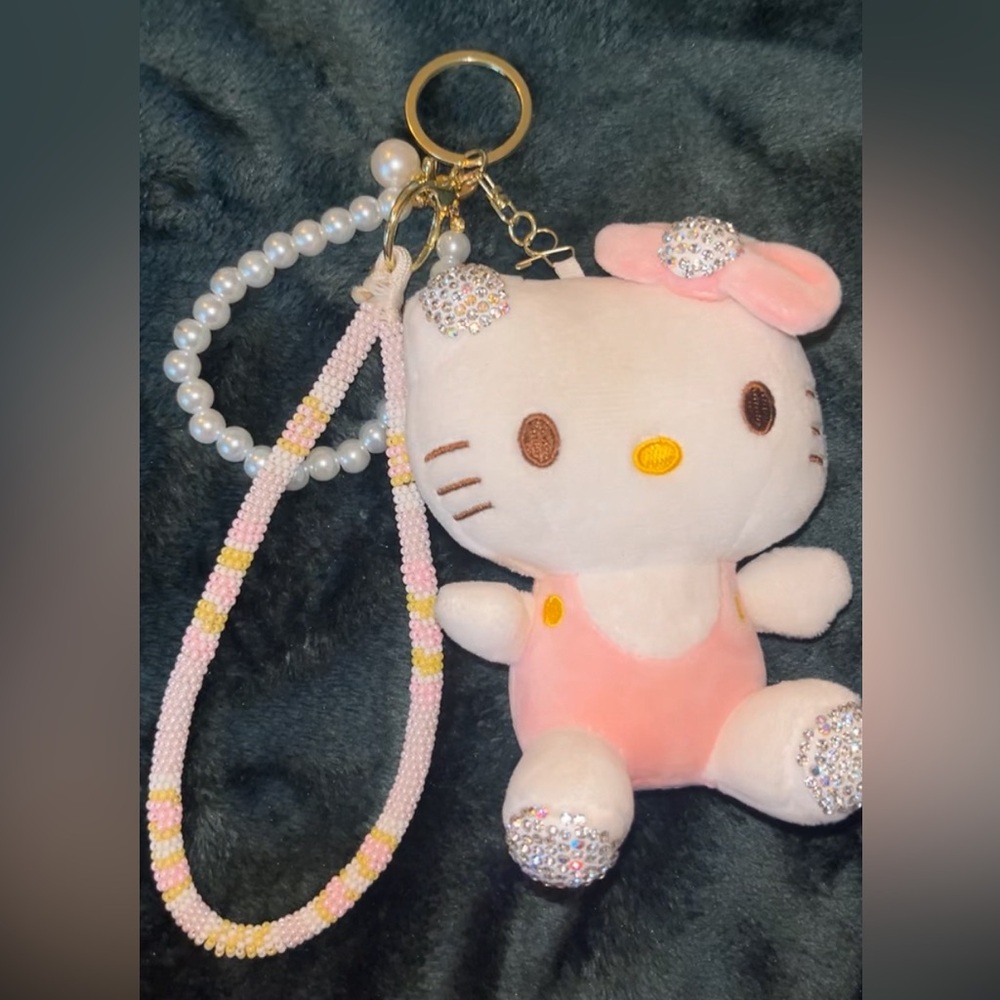 Hello Kitty Pearl & Beaded lanyard